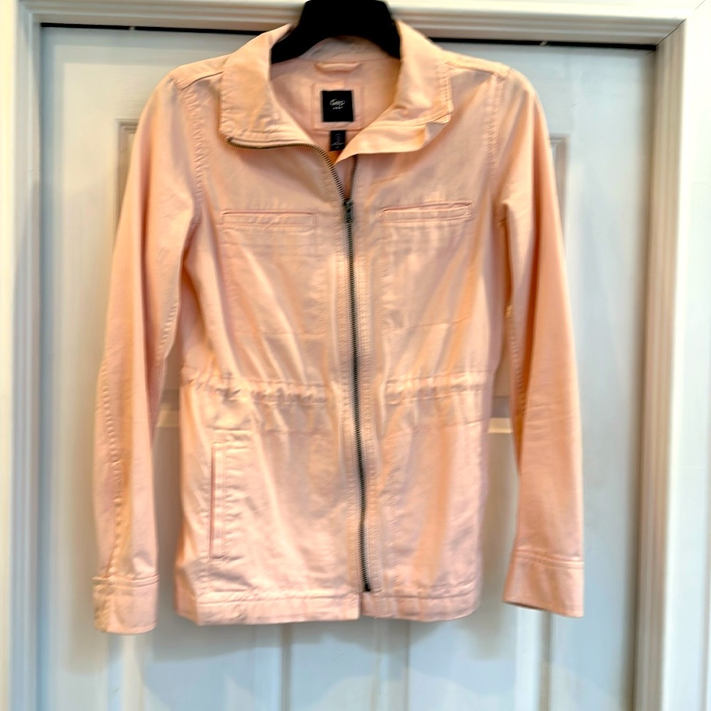 Women’s Gap spring zip front jacket light pink XS excellent condition
